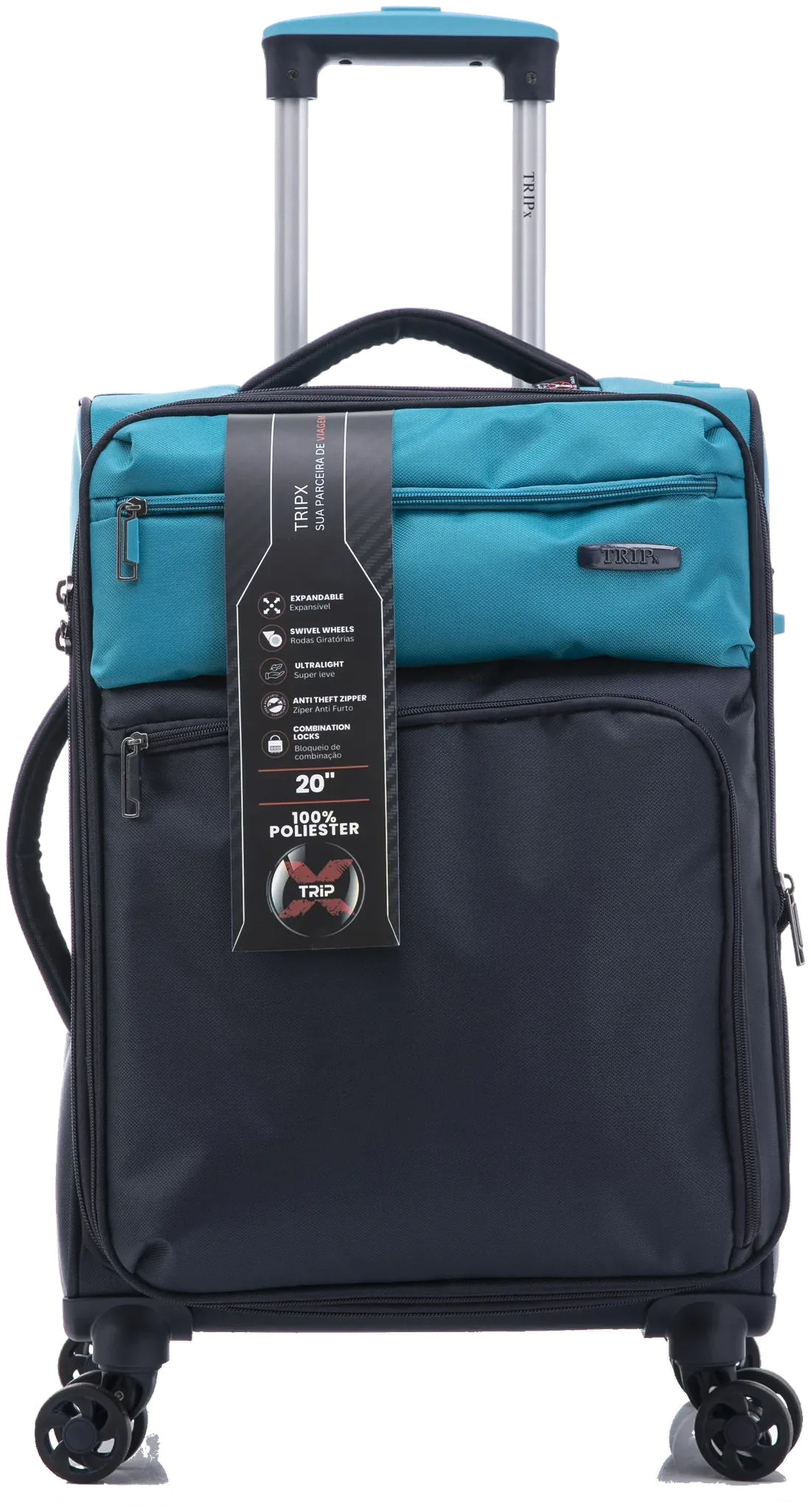 Mala de bordo TRIPx LT2501#C ultraleve, na cor azul